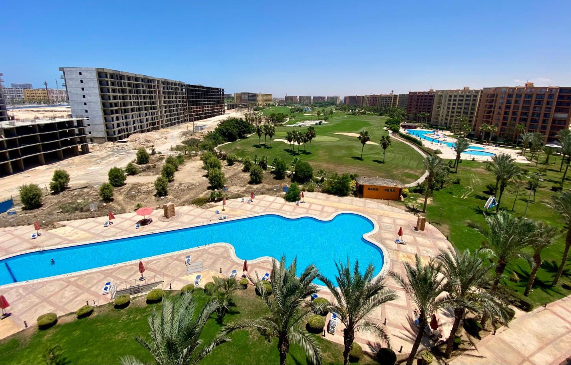 Porto Golf Marina Aqua Park & Beach Access By Best Of Bedz El Alamein Exteriör bild